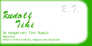 rudolf tihi business card